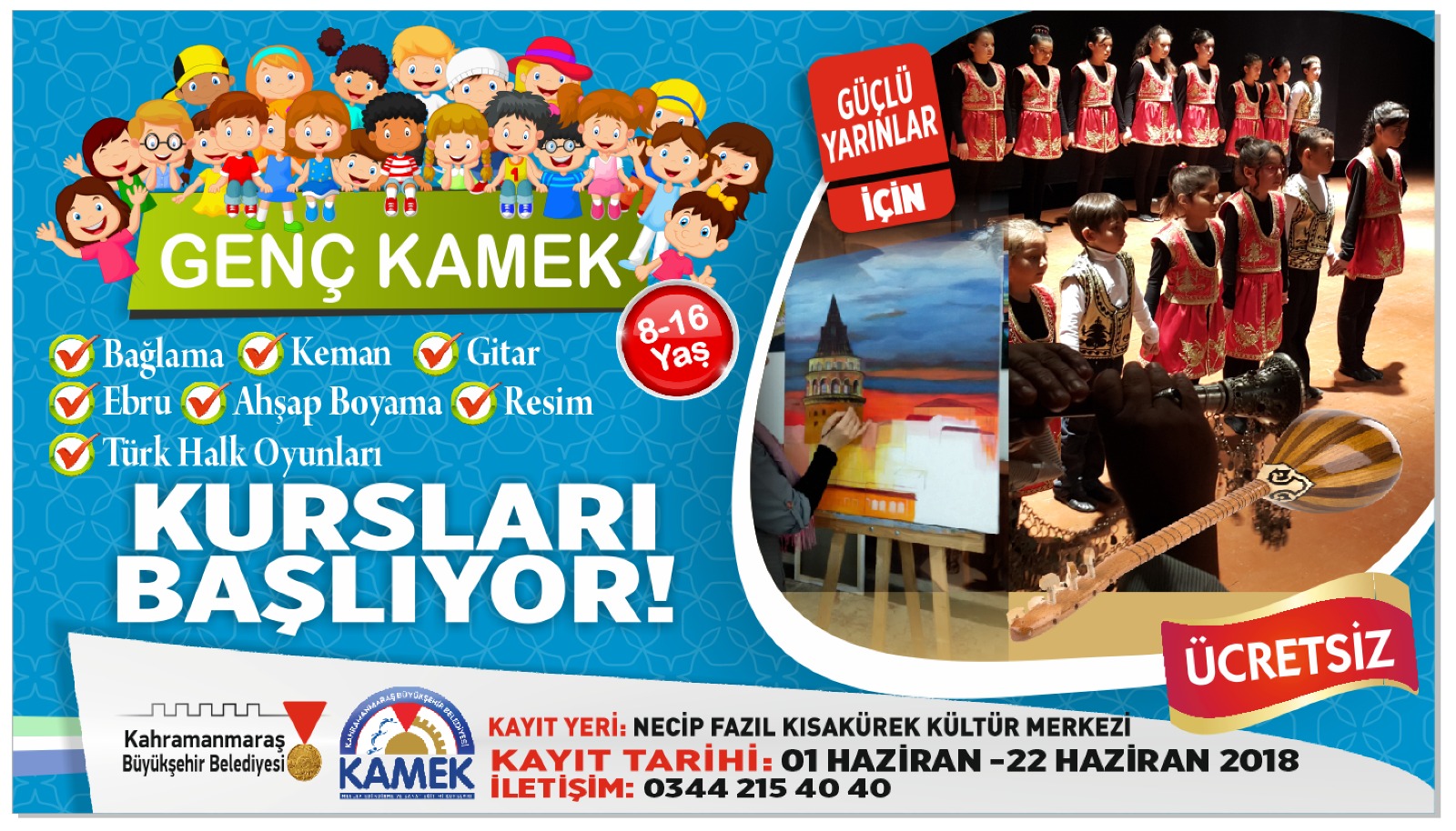 KAMEK’TEN YAZ DÖNEMİ KURSLARI