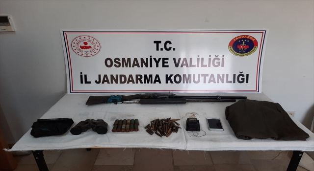Amanoslarda PKK’lı teröristlere ait silah, mühimmat ve yaşam malzemeleri ele geçirildi