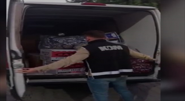 Mersin’de 200 bin makaron ele geçirildi