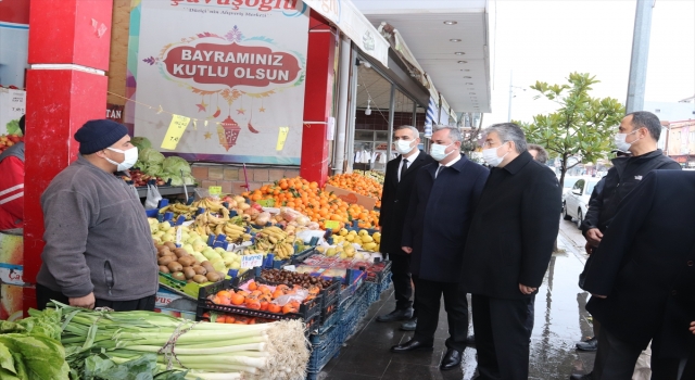 Osmaniye Valisi Erdinç Yılmaz, Düziçi’nde Kovid19 denetimine katıldı