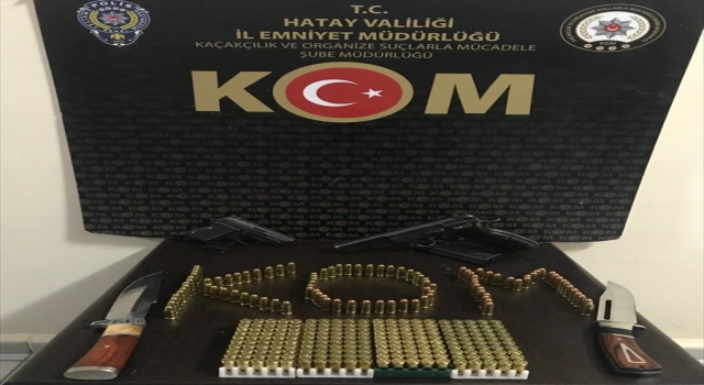 Hatay’da evinde silahlar bulunan şüpheli gözaltına alındı