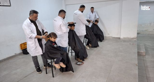 Şehitkamil Belediyesi’nden Çocuklara Bayram Tıraşı Sürprizi