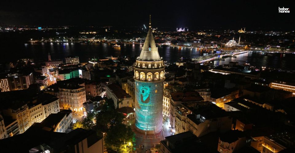 Kahramanmaraş’ın UNESCO Başarısı Galata Kulesi’ni Aydınlattı