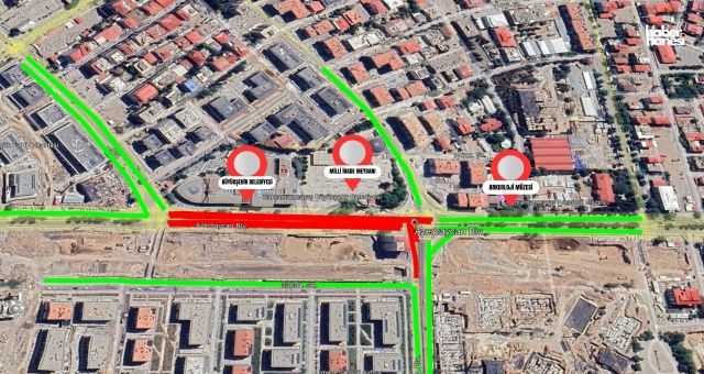 Sürücülerin Dikkatine; Azerbaycan Bulvarı’nda Geçici Trafik Düzenlemesi!