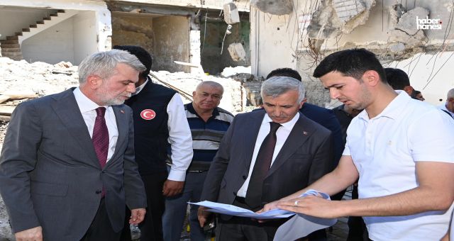 Vali Ünlüer ve Başkan Görgel, Trabzon Caddesi ile Demirciler Çarşısı’nda İncelemelerde Bulundu