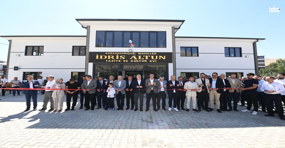 Elbistan’da İdris Altun Taziye ve Kültür Evi’nin Açılışı Gerçekleştirildi