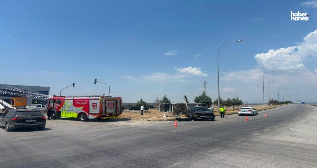 Kahramanmaraş’ta Feci Kaza! Hafif Ticari Araç Ters Döndü, 3 Yaralı