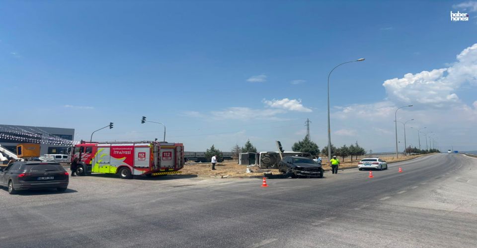 Kahramanmaraş’ta Feci Kaza! Hafif Ticari Araç Ters Döndü, 3 Yaralı