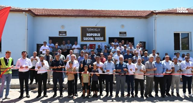 Türkoğlu'nda Hopurlu Mahallesi Taziye Evi ve Sosyal Tesisi Hizmete Açıldı