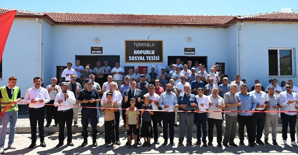 Türkoğlu'nda Hopurlu Mahallesi Taziye Evi ve Sosyal Tesisi Hizmete Açıldı