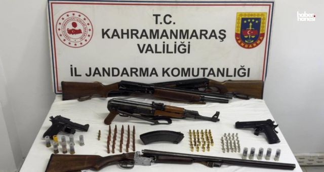 Jandarmadan Kahramanmaraş’ta Silah Operasyonu! Yüzlerce Fişek Ele Geçirildi