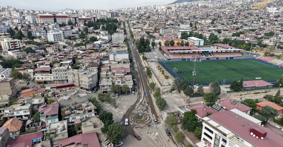 Kahramanmaraş Büyükşehir, Bayazıtlı Bulvarı’nda Kapsamlı Dönüşüm Başlattı
