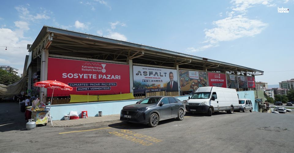 Kahramanmaraş'ta Sosyete Pazarı Yeni Yerinde Hizmet Vermeye Başladı