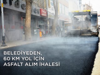 Elbistan Belediyesi - 60 KM Yol İçin, Asfalt Alım İhalesi Gerçekleştirecek