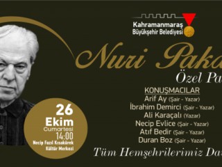 Büyükşehirden ‘Nuri Pakdil’ Paneli