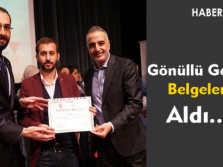 Gönüllü Gençlere Katılım Belgesi