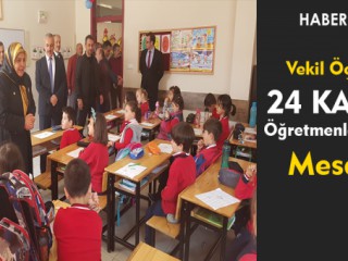 Milletvekili Öçal’ın 24 Kasım Öğretmenler Günü Mesajı