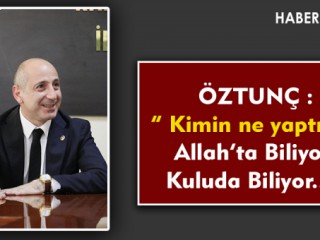 Öztunç'tan Son Dakika Açıklaması