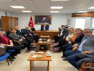 Rektör Can, Bozcaada Kaymakamı Gültekin ve Geyikli Belediye Başkanı Oruçoğlu’nu Ziyaret Etti