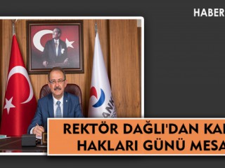 REKTÖR DAĞLI'DAN KADIN HAKLARI GÜNÜ MESAJI