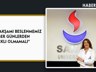 “YILBAŞI AKŞAMI BESLENMEMİZ DİĞER GÜNLERDEN FARKLI OLMAMALI”