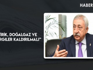 “Elektirik, Doğalgaz ve Suda Vergiler Kaldırılmalı”