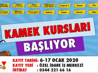 KAMEK Yeni Dönem Kayıtları Başladı