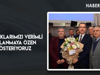 Kaynaklarımızı Verimli Kullanmaya Özen Gösteriyoruz