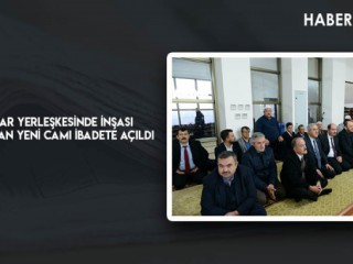 KSÜ Avşar Yerleşkesinde İnşası Tamamlanan Yeni Cami İbadete Açıldı