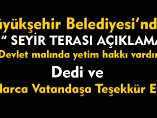 Büyükşehir Belediyesi : ‪“Devlet malında yetim hakkı vardır.”‬