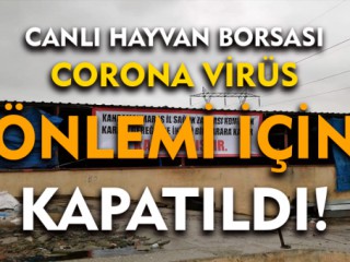 Canlı Hayvan Borsası Kapatıldı !