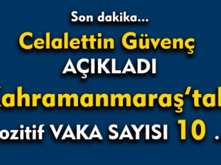 Celalettin Güvenç Coronavirüs Vaka Sayısını Açıkladı...