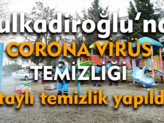Dulkadiroğlu Belediye'sinden Corona Temizliği !