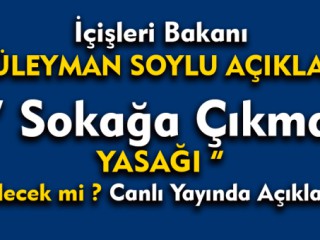 İçişleri Bakanı Soylu Canlı Yayında Açıkladı !