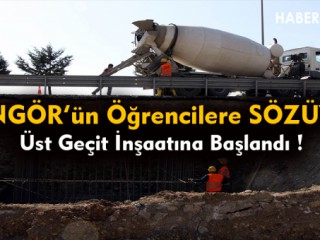Üst Geçit İnşaatı Başladı !