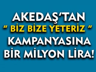 Akedaş'tan bir milyon liralık destek !
