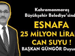 Büyükşehir Belediyesi'nden Esnafa 25 Milyon TL Ödeme !