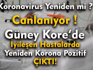 Koronavirüs'ten İyileşenlerde Tekrar Pozitif Çıkıyor !