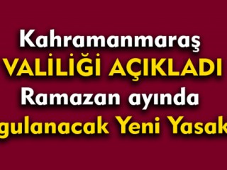 Ramazan Ayında Yeni Yasaklar Açıklandı