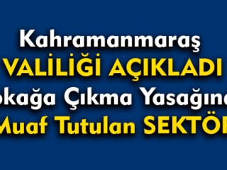 Sokağa Çıkma Yasağında Bir Sektör Muaf