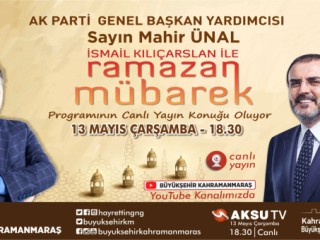 Ramazan Mübarek’in konuğu Mahir Ünal olacak