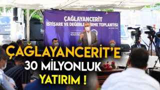 Çağlayancerit'e 30 milyonluk yatırım