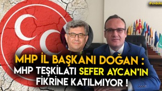 Mhp İl Başkanı Doğan Teşkilat Sefer Aycan'ın Görüşü Kendi Şahsi Fikri !
