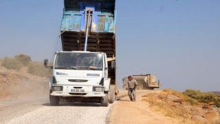 Pazarcık'ta Yol Çalışması