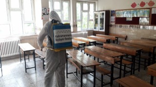 Kahramanmaraş'ta Okullar Dezenfekte Edildi