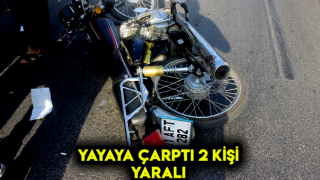 Motorsikllet İle Yayaya Çarptı