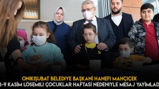 Başkan Mahçiçek, Lösemili Çocuklar Haftasını Unutmadı Çocukların Yanında Bulundu