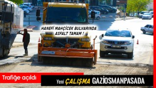 Hanefi Mahçicek Bulvarında Asfalt Bitti Trafik Açıldı