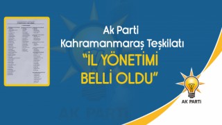 Son dakika...Ak Parti Kahramanmaraş İl Yönetimi Belli Oldu