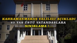Valilik Açıkladı Sınırlama Geldi !